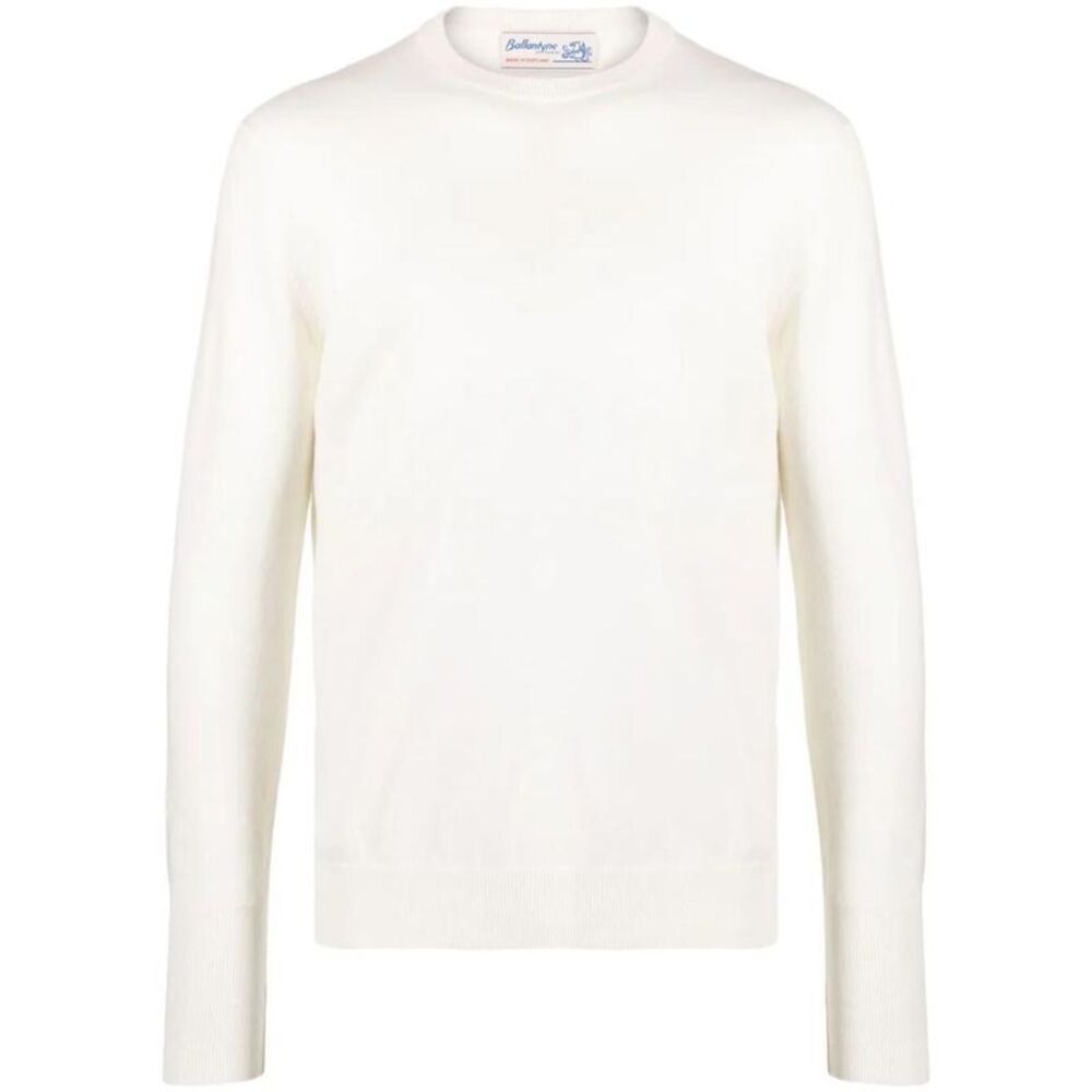 BALLANTYNE Crew Neck Sweater Men WHITE Sweaters & Cardigans